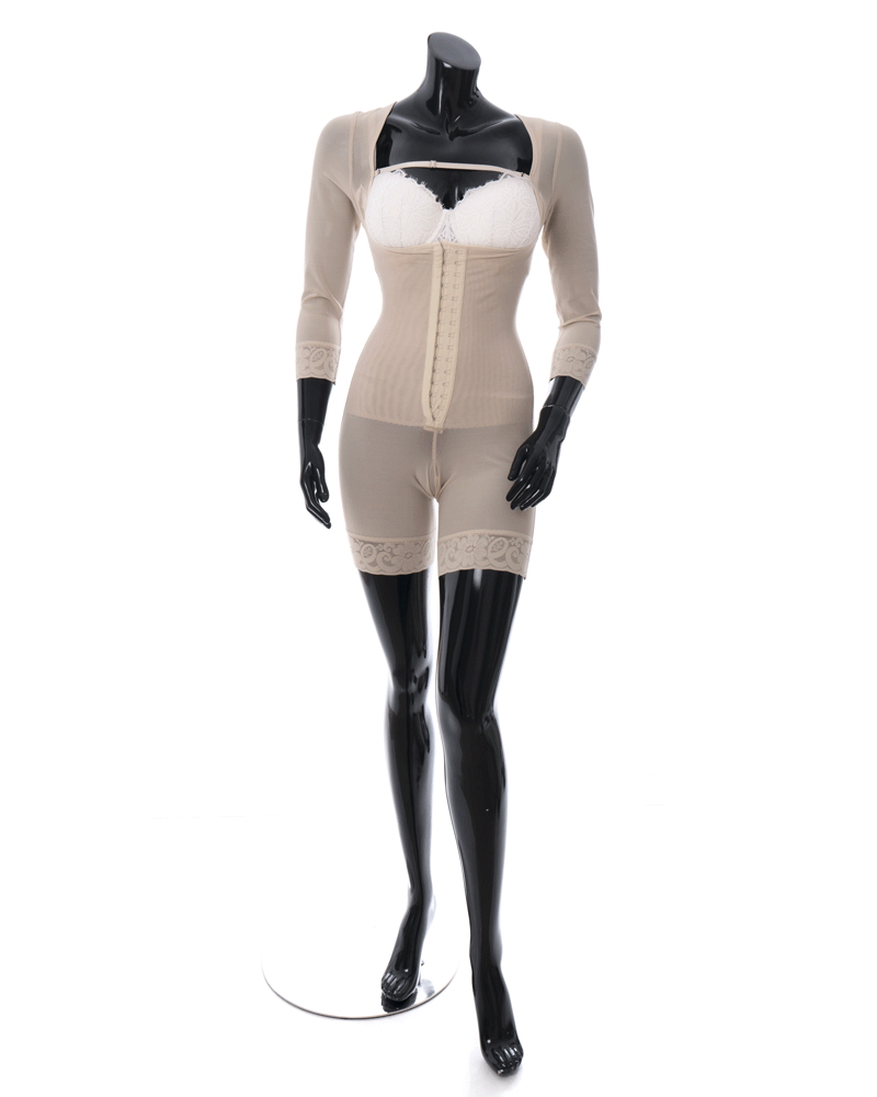 مشد Model No. 1603 Body shaper Half Leg with Sleeves