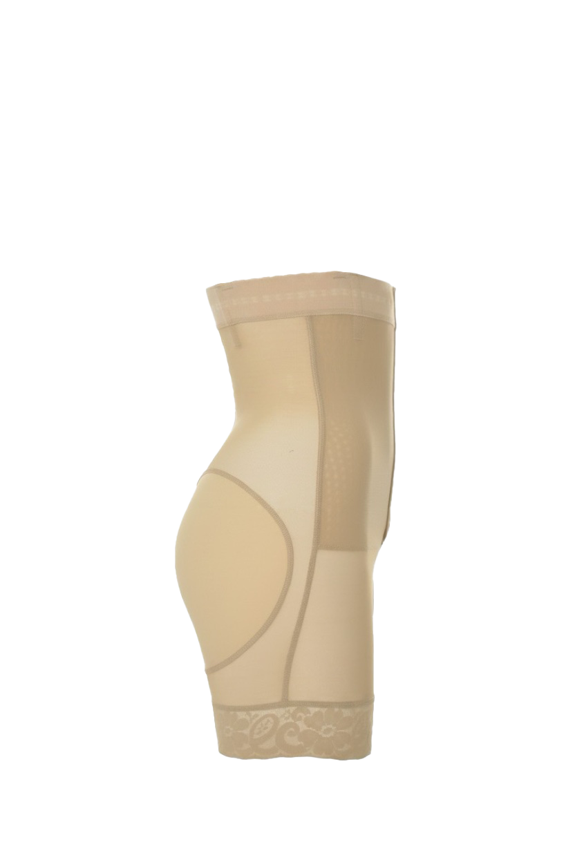 Strapless half leg lycra derrière with wire in front and back