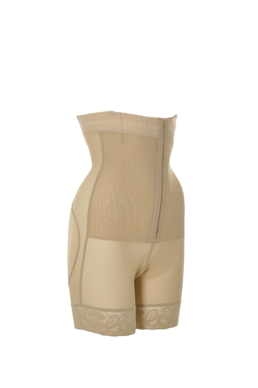 Strapless half leg lycra derrière with wire in front and back
