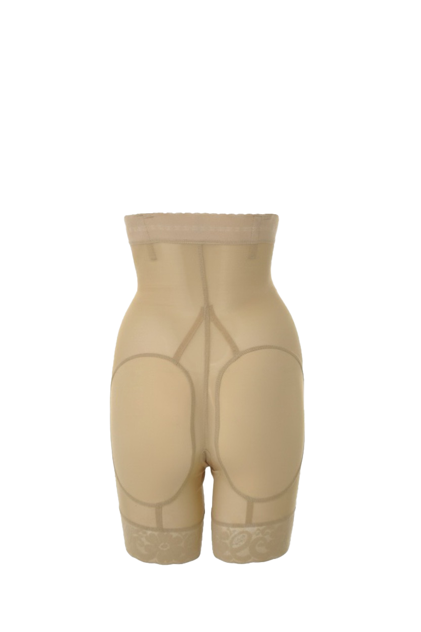 Strapless half leg lycra derrière with wire in front and back