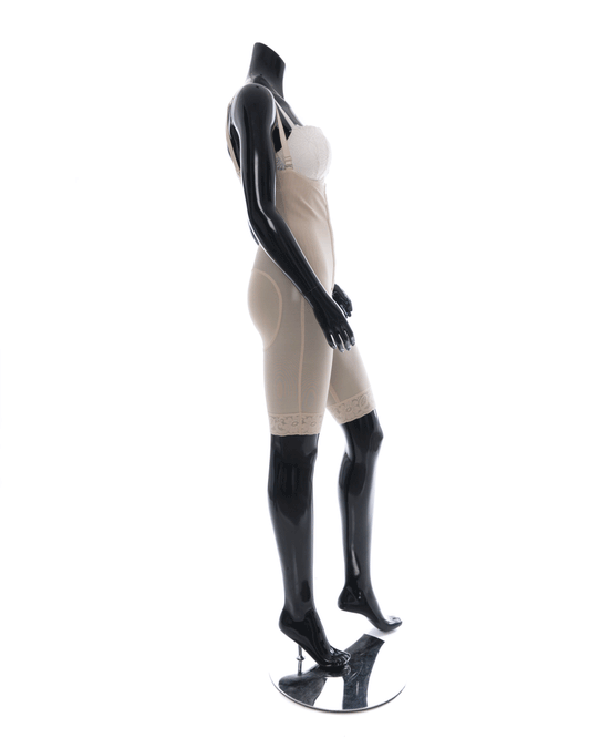 موديل رقم 1621 Body Shaper بدون حمالات ليكرا يغطي 3/4 الفذ مع الأرداف
